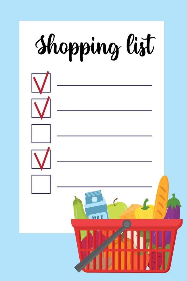 Shopping list Shopping list