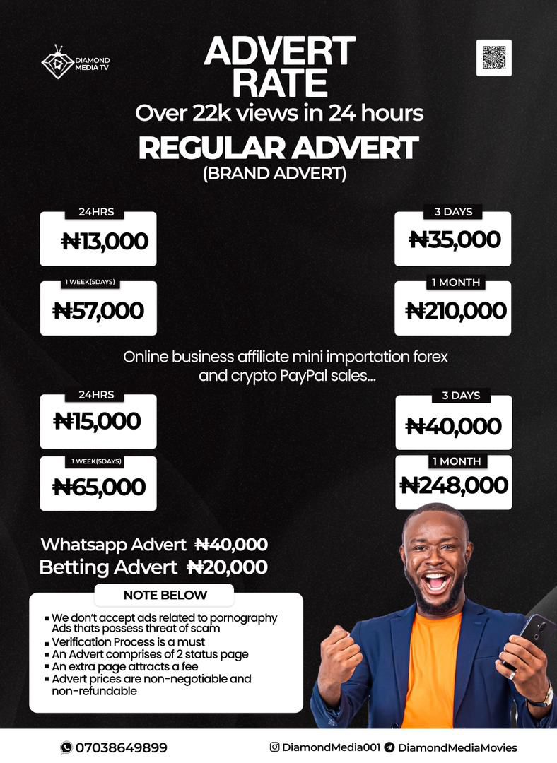 Diamond media TV advert